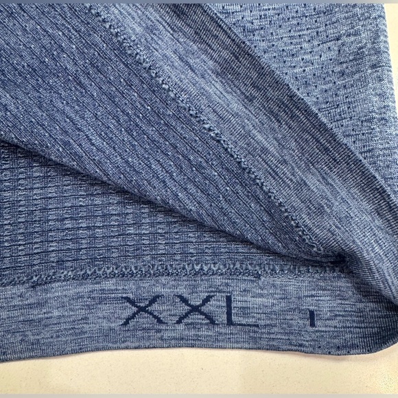 Lululemon Men’s Size XXL Golf Tennis Vent Tech Polo Short Sleeve Navy Blue Shirt - Picture 3 of 10